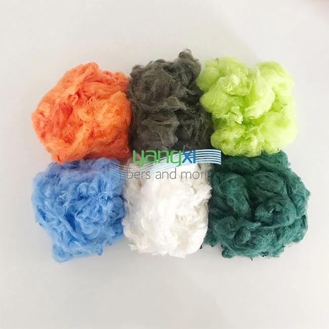 Polyester stiftfiber for garn